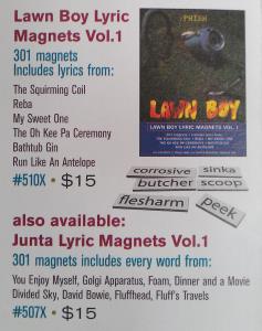 Lawn Boy Lyrics Magnets Vol. 1 (2)